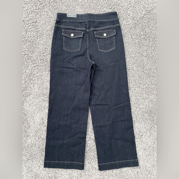 Chico’s Pull-On Wide Leg Jean In Dark Denim Wash NEW Size 1.5 (10 Medium) - Picture 6 of 9
